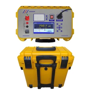Portable Electric Loop Resistance Tester Contact Resistance 600A Micro Ohmmeter Switch Circuit Breaker Test Equipment Test Meter