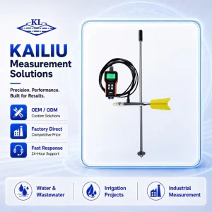 Portable Electromagnetic Flowmeter High Accuracy Water Flow Meter River Industrial Digital Stainless Steel CE Certified OEM
