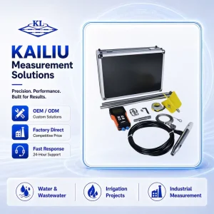Portable Electromagnetic Flow Velocity Meter for Rivers Drainage Canals and Field Survey Projects