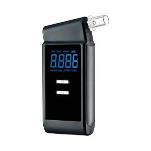 Portable Fuel Cell Digital Alcohol Tester Breathalyzer High Precision with 123 Testing Records 5s Response Time for Personal Use