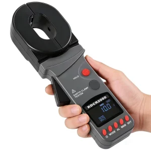Portable Ground Resistance Tester Digital Earth Resistance Clamp Meter for Transmission Line Data Storage Leakage Current Test
