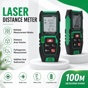 Portable Handheld 40m 60m 80m 100m LCD Infrared Laser Measuring Tool Laser Rangefinder