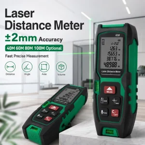 Portable Handheld Infrared 40m 60m 80m 100m LCD Display Laser Measuring Tool Laser Rangefinder for Room