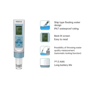 Portable Handheld Ozone Tester Meter in Water 0 10ppm Ozone Concentration Meter Water Test Kit Laboratory Ozone Meter Tester