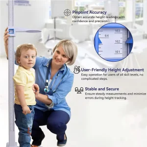 Portable Height Measuring Stature Meter Measuring Tape Ruler Retractable Wall Mount for Adult Kids Rolling Scale Ruler