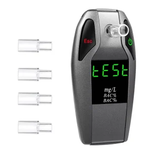 Portable High Accuracy Fuel Cell Sensor Breath Alcohol Tester with VA Display 5s Response for Car Drivers