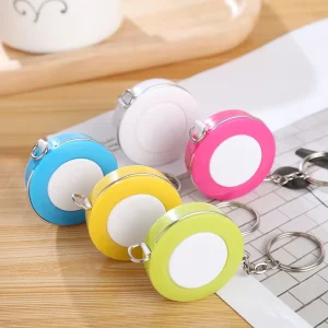Portable Keychain Style Soft Tape Measure Retractable Mini Measuring Tape for Body Sewing Crafting and Daily Measurement