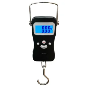 Portable LCD Digital Weighing Scale with 50kg Capacity 10g Accuracy OEM Support for Fishing Use