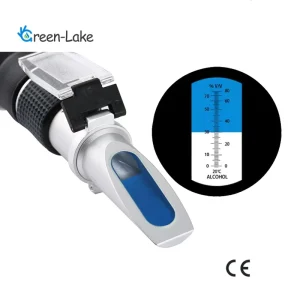 Portable Laboratory Auto 0 80% V v Wine Alcohol Handheld Refractometer HT 511ATC Automatic Temperature Compensation 0.1 Accuracy