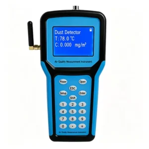 Portable Laser Dust Concentration Detector with Backlight and Data Hold for On site Environmental and Air Quality Testing