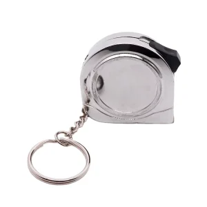 Portable Mini Metric Double Sided Tape Measure Keychain 1m & 2m Steel ABS Plastic