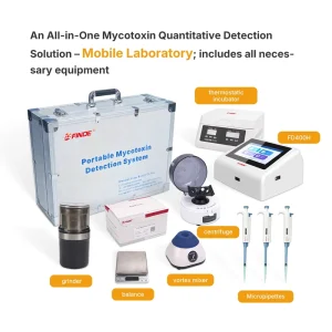 Portable Mycotoxin Rapid Test System Desktop Type Total Aflatoxin B1 M1 Deoxynivalenol ZEN OTA T2 FB1 Test Equipment