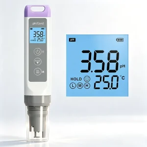 Portable PH Conductivity Meter with TDS Salinity Res and mV Measurement Battery Operated OEM
