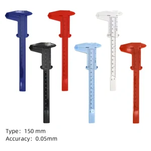 Portable Permanent Makeup Double Eyebrow Precision Measuring Vernier Caliper Ruler Mini Plastic Scale Tattoo Office Tool