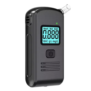 Portable Professional Breath-Based High-Precision Alcohol Detection Device 0.01%BAC Accuracy AA Battery 10s Response Time Large