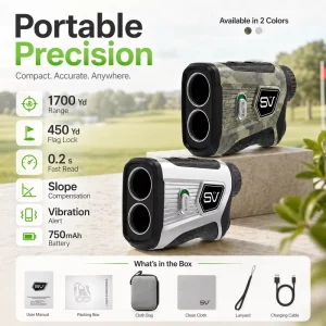 Portable Professional Laser Rangefinder 6.5X Magnification Multicoating for Golf Hunting Hiking IP54 Waterproof