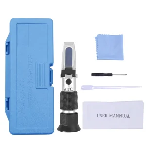 Portable Refractometer for Honey Honey Bee Tester 58 90% Brix 38 43 Be (Baume) 12 27% Water Range of the Tri scale Measurem