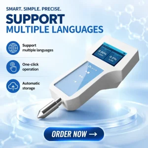 Portable Residual Oxygen Analyzer for Oxygen Content Test of Sealed Food Bags&Bottles