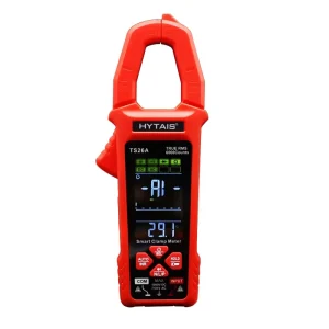 Portable Smart AC Digital Clamp Meter Multimeter Auto AC Current Voltage Resistance Continuity Measurement Tester TS26A