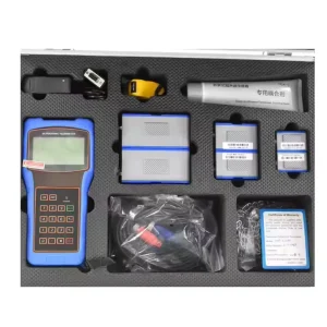 Portable Ultrasonic Flowmeter 3.6V High Temperature Battery Power Clamp On Design Data Logger for Water Oil OEM Customizable