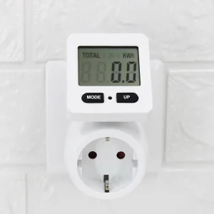 Power Meter Lcd Display Digital Electricity Meter Power Consumption Meter With Electricity Cost Display for Socket