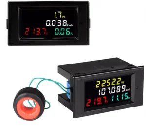 Power Tester Battery Level Display Digital Meter 220V Power Monitor D69 AC Voltage and Current Meter