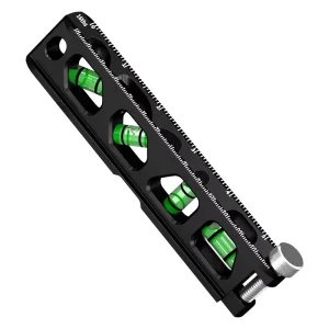 Powerlift Industrial Mini Level Ruler SP011 High Precision 0.02 Ultra Compact Strong Magnet Solid Cast Aluminum 1-1000mm