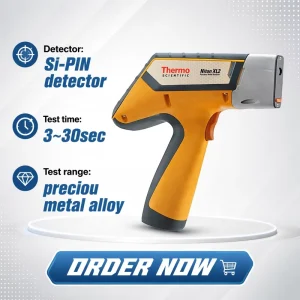 Precious Metal Alloys Analyzer Si PIN Ppm~99.99% Test Range Handheld XRF Gold Analyzer 3sec Fast Detection for Jewelry Stores