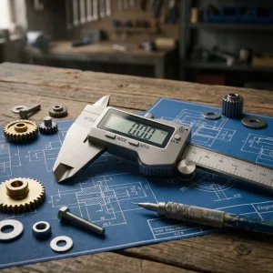 Precision 4-Way Measuring Vernier Caliper for Depth Step External and Internal Dimensions with Locking Screw Mechanism