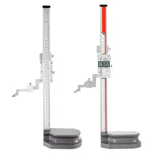 Precision High Precision Stainless Steel Vernier and Digital Height Gauge with Large LCD Screen 0 200 300 500 600 1000mm
