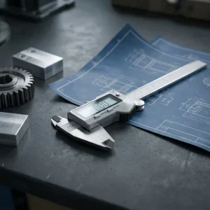 Precision Vernier Caliper Set including Calibration Certificate and Storage Box for Professional Tool and Die Makers