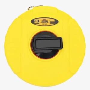 Premium Fiber Reel Rolling Measuring Tape with Metric Graduation 20/30/50/100m Lengths