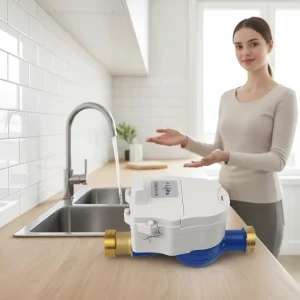 Prepaid Smart Water Meter Rotary Vane Cold Water Meter for Residential Water Supply DN15 DN25