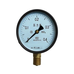 Pressure Gauge Y100 Bourdon Tube Pressure Gauge Brass Connector Water Pressure Test Gauge for Residential Water Supply Pipeline