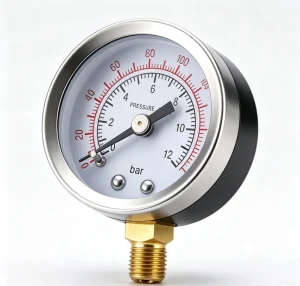Pressure Gauges Hydraulic Pressure Gauge Fuel Gas Pressure Gauge 40-80mm Dial 0-18 bar Range Accuracy 1.6-2.5 Copper Alloy Joint