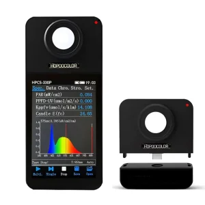 Price HPCS 330P Spectrometer PPFD PAR Meter Light Spectrum Meter Wireless Bluetooth Connection