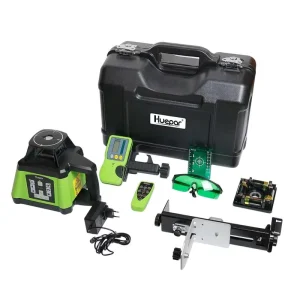Pro Huepar RL200HVG Green Rotating Beam Horizontal Vertical Line Up Down Dots Electronic Self Leveling Rotary Laser Level Kit