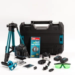 Professional 16 Line Green Beam Laser Level Self Leveling 4×360 Rechargeable Lithium Battery OEM Nivel Laser Factory Supplier