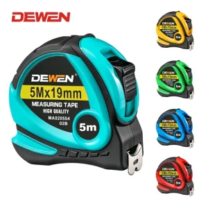 Professional 25 FT Metric ABS Automatic Tape Measure with Magnetic Claw Tip Easy Read Fractions Rubber Shell