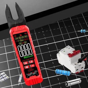 Professional Auto Digital Clamp Meter Smart Car Repair Tool AC Current Auto Range Temperature Resistance Frequency Continuity