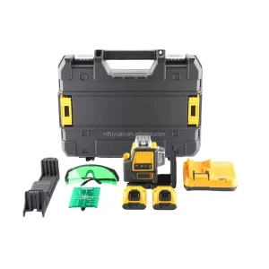 Professional DIY Green Line 5-Dot Beam Laser Level with Li-Ion Battery High Accuracy Self Leveling for Construction Renovation