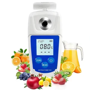 Professional Digital Brix Meter Handheld Refractometer for Agriculture Food Processing and Fruit Sugar Testing 0 55%