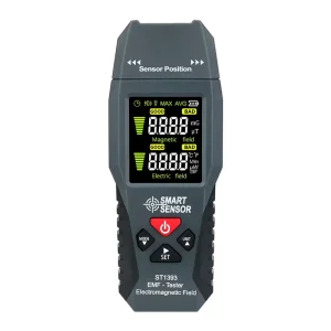Professional Digital Electromagnetic Field Radiation Tester Magnetic Electric Strength EMF Detector with Temperature Measurement