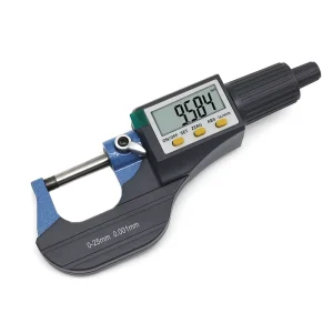 Professional Digital External Micrometer 0-25 MM Measuring Range 0.001 MM Accuracy Micron Thickness Measuring Tool