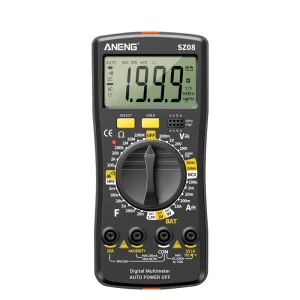 Professional Digital Multimeter SZ08 Ultra-Thin 220V Auto Voltmeter with LCD Display and Resistance Data Hold