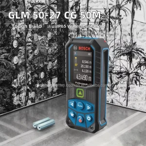 Professional GLM 50 Handheld Green Laser Rangefinder IP65 Rated Plastic 50M Range 0.5kg Lightweight