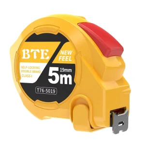 Professional High Precision 5M Metric Tape 19mm High Visibility Blade Waterproof ABS Case Push Button Lock Custom Logo