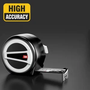 Professional Highly Accurate Retractable Steel Tape Measure Clear Scale Durable for Metric Imperial Systems Factory Measurement