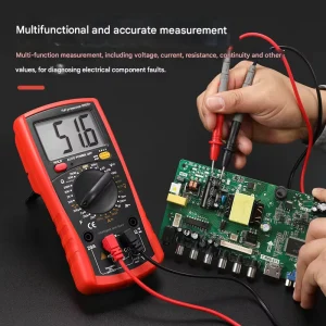 Professional Industrial LCD Digital Multimeter 2V 1000V AC DC Full Clamp Capacitance Resistance Measurement 0.5%