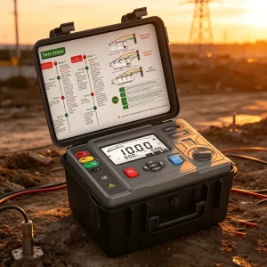 Professional Multifunction Earth Resistance Meter Earth Resistance Measuring Instrument Ground Resistance Test Equipment